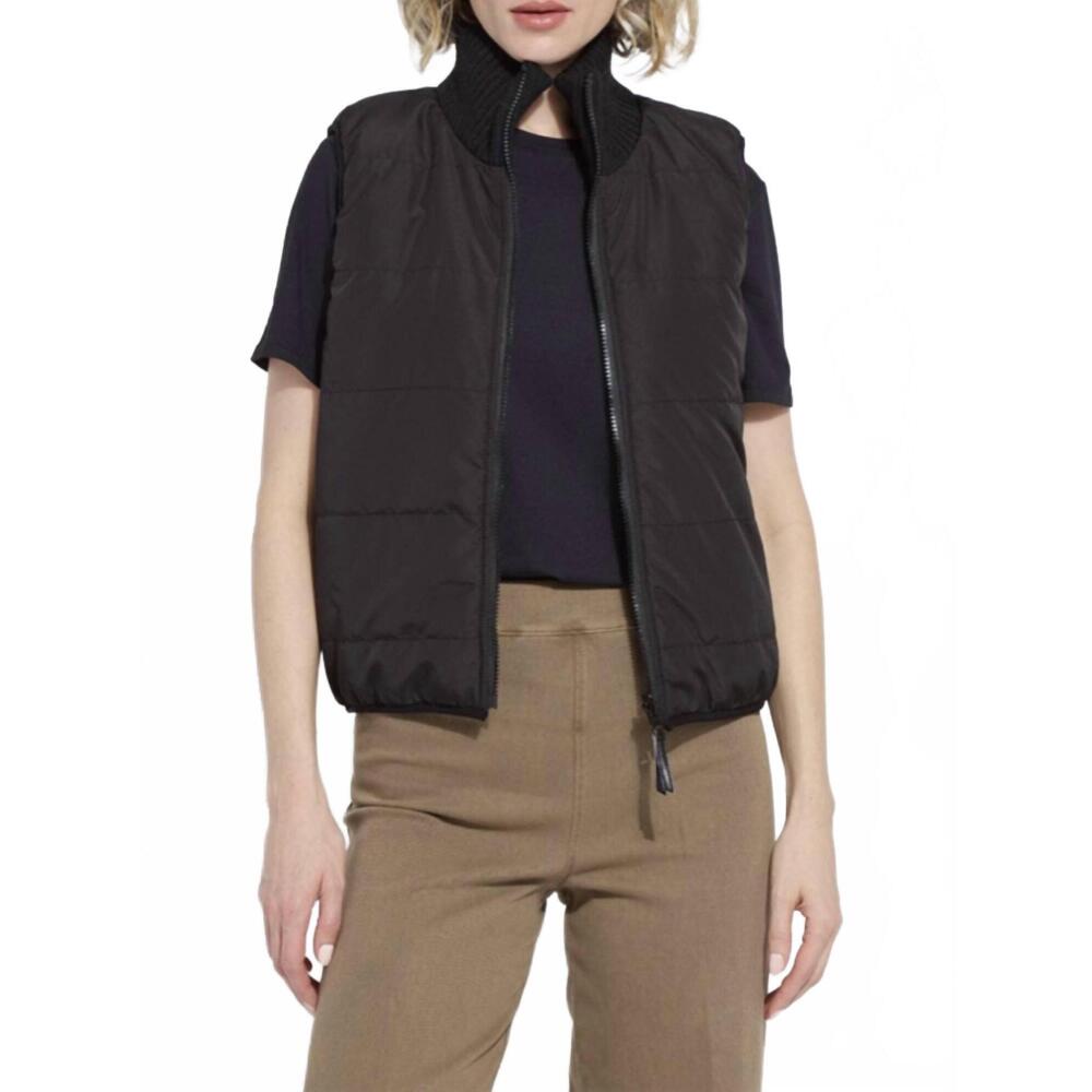 NEW LYSSE prudence reversible puffer vest in black